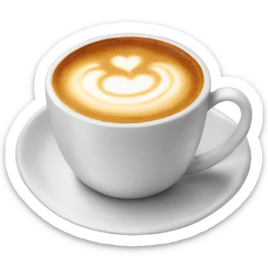 A cappuccino  sticker