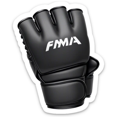Gant de mma noir basic de l’ufc  sticker