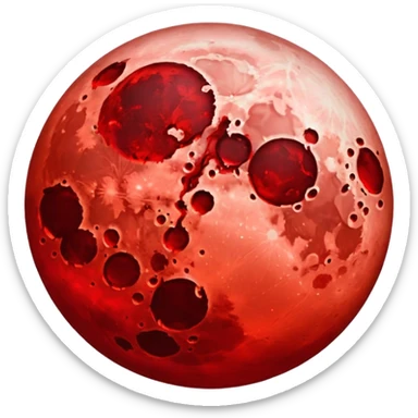 Blood moon  sticker