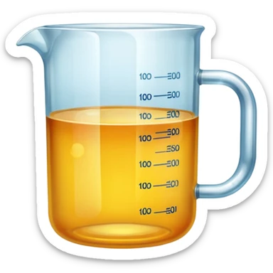 Measuring cup sticker