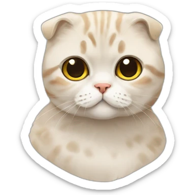 Scottish fold sticker