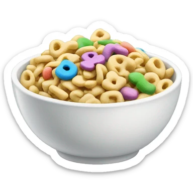 Bowl of lucky charms sticker