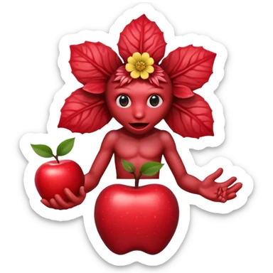 Stranger things demogorgon flower head apple ios emoji format sticker