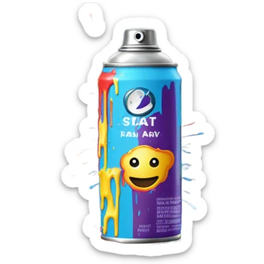 Spray paint sticker
