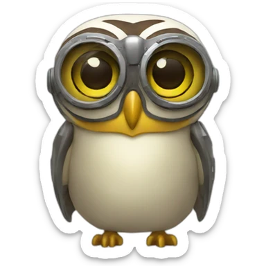 buho futurista sticker