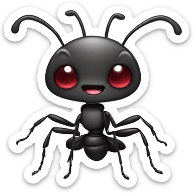cute chibi cartoon ant sticker