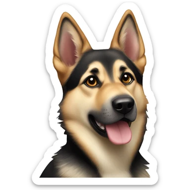 German Shepard husky mix  sticker