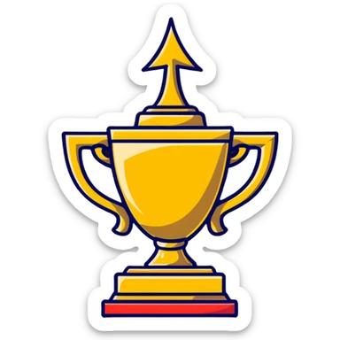 motivational trophy sticker