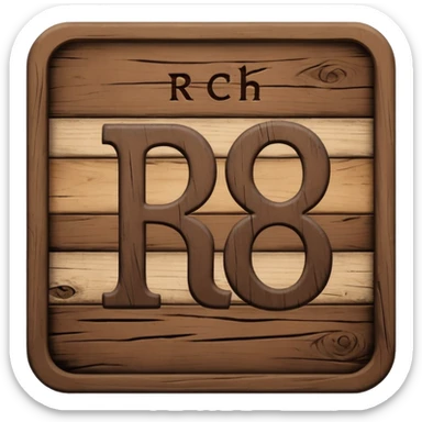 the word "RCH" on a sign sticker