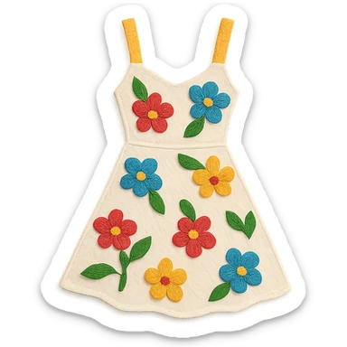 floral sundress sticker