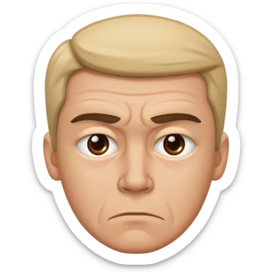 cara de tension sticker