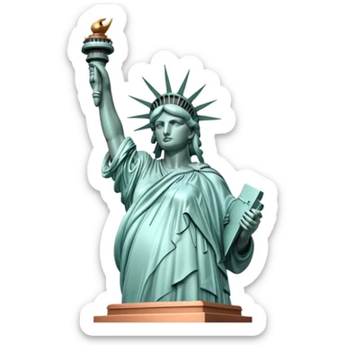Statue of Liberty landmark sticker