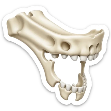 jaw bone sticker