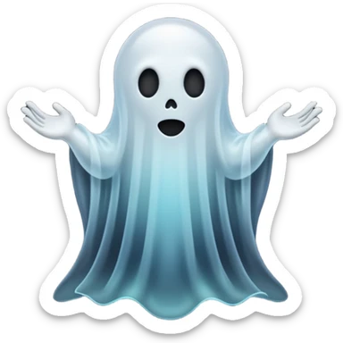 Dead ghost, black sticker