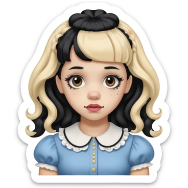 Melanie Martinez with split her sticker