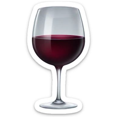 Red wine sticker