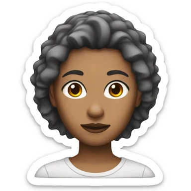 lesbian with wolf cut  sticker