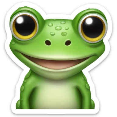 Frog sticker