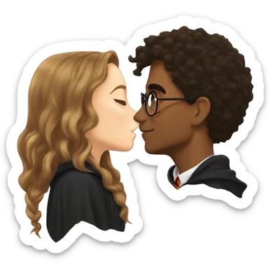 harry potter kissing hermione sticker