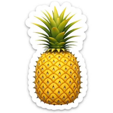 Upside down pineapple sticker