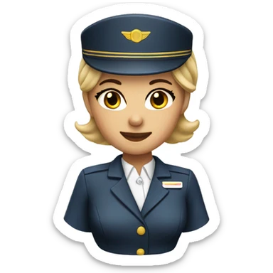 Stewardess sticker