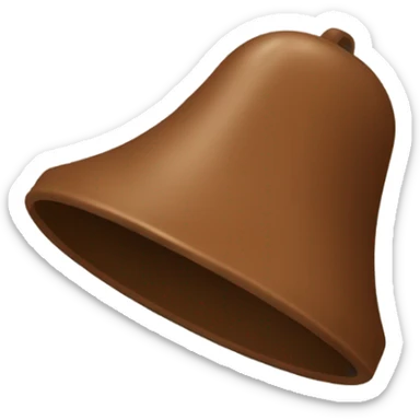 Brown dingle bell sticker