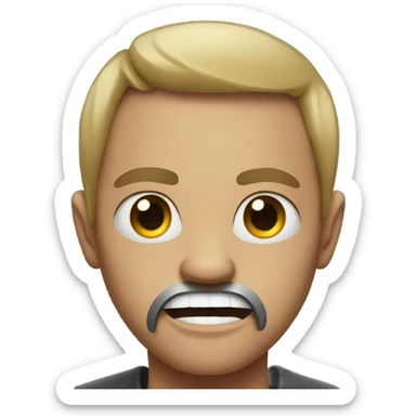 scary and intimidating  sticker