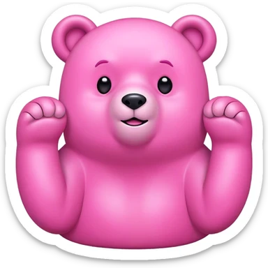 Pink bears sticker