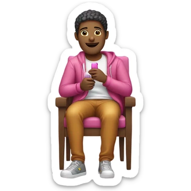 stoner with pink lighter sticker