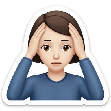 Loser L hand on forehead  sticker