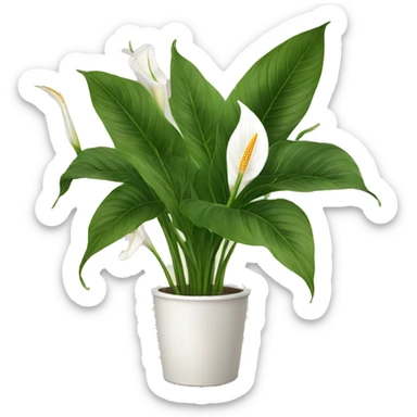 Peace lilies sticker