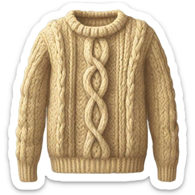 Cable knit jumper  sticker