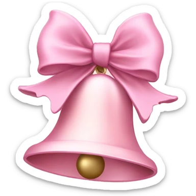 Light pink Christmas bells sticker