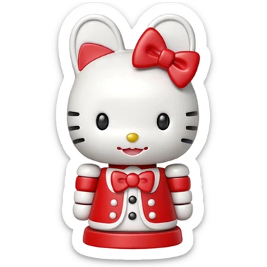 hello kitty nutcracker sticker