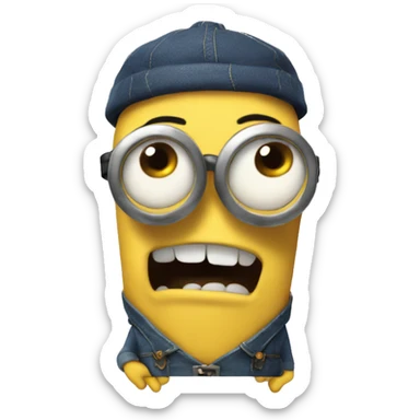Despicable 4 character mega minion  sticker