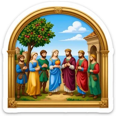 Renaissance painting
 sticker