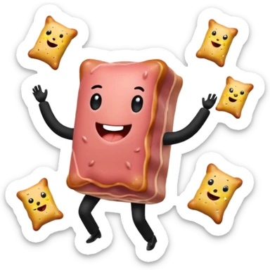 SPAM MEAT meme DANCE PARTY LANDSCAPE sticker