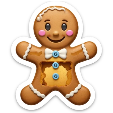 Galleta de jengibre clásica sticker
