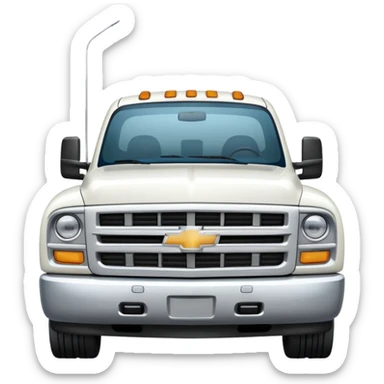 Big white Chevy truck sticker