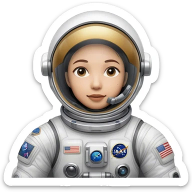 👨‍🚀 Cinematic Realistic Astronaut – A highly detailed depiction of an astronaut in a state-of-the-art space suit, floating weightlessly in the vast expanse of space. The reflective visor hides the face so we do not see the astronauts face, while intricate suit details and soft lighting create an immersive sense of realism. sticker