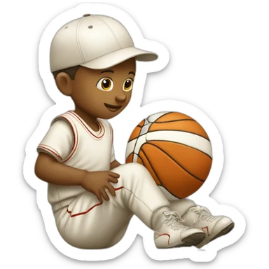 Bambino con pallone sticker