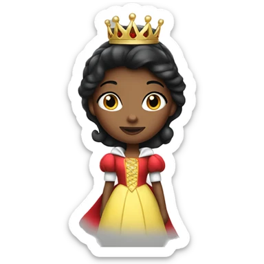 Snow White-princess in Christmas outfit sticker