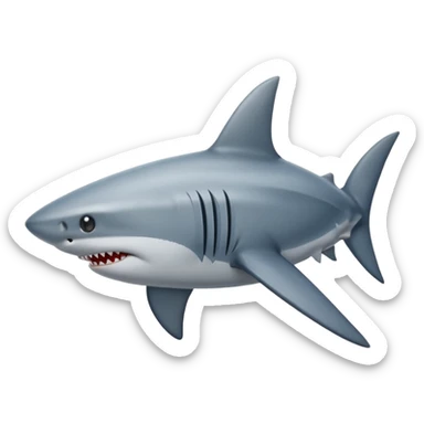 shark fin sticker