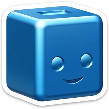 blue Roblox logo sticker