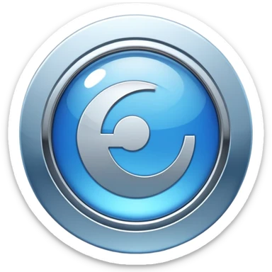 Emoji-style icon showing a browser window being copied or duplicated, with a subtle duplicate symbol or mirror effect, modern flat design, metallic and blue tones, no childish elements, high-tech and elegant look sticker