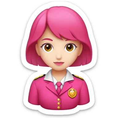 Bombera rosa sticker