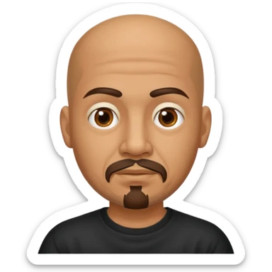 bald mexican cholo sticker