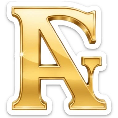 Créé un emojis ou la lettre A été D s'entrelacent sticker