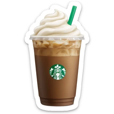 starbucks vanilla iced coffee with no whip sticker