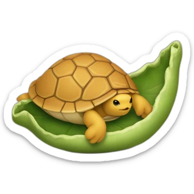 une turtue qui nourrit une mamie sticker